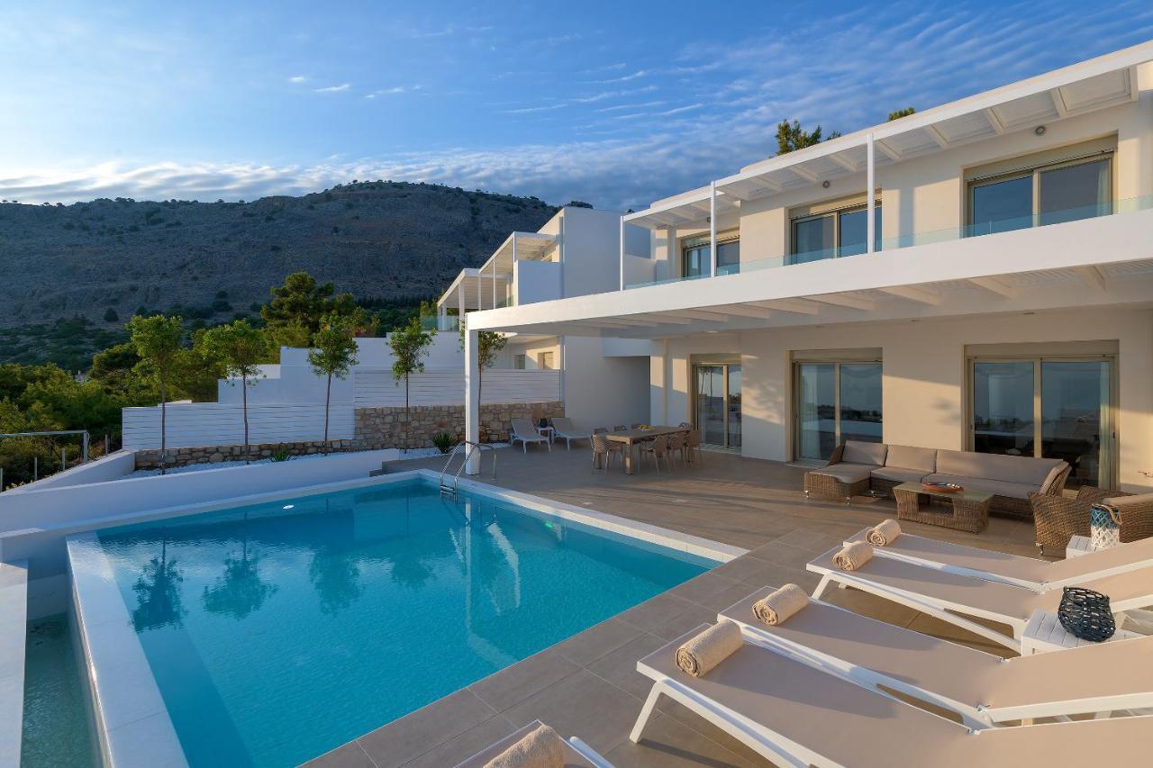 Villa Mimosa In Pefkos Линдос Экстерьер фото